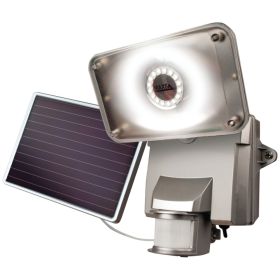 MAXSA Innovations 44640 Solar-Powered Motion-Activated Security Floodlight with 16 SMT LEDs