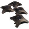 MAXSA Innovations 47335 Ninja Star Solar Deck Lights, 4 pk