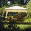 12Ft x 10Ft Folding Gazebo with Carry Bag in Camel