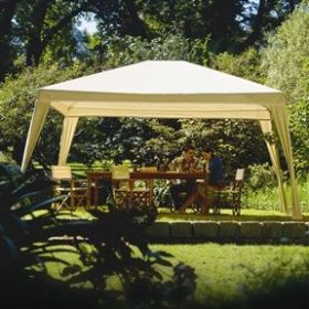 12Ft x 10Ft Folding Gazebo with Carry Bag in Camel