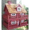 Red Wood Birdhouse - Made of Kiln Dried Hardwood