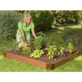 4 x 4 Foot Outdoor Raised Garden Bed Planter