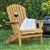 All Weather Adirondack Large Foldable Chair Natural Finish