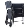 Outdoor 3-Piece Patio Furniture Folding Table Chair Set