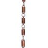 Solid Copper 8.5 Ft Rain Gutter Rain Chain