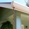 Solid Copper 8.5 Ft Rain Gutter Rain Chain