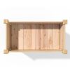 Farmhouse 2-ft x 4-ft Cedar Wood Raised Garden Bed Planter Box - Made in USA
