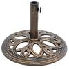 Bronze Finish Cast Iron Round Umbrella Stand Base