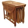 Set of 4- Outdoor Wooden Folding Patio Chairs