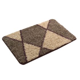 Non-slip Doormats/Bedroom Mats/Bibulous Mats/Bathroom Mats Brown Grid