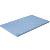 Absorbent Non-slip Door Mat Entry Mats Doormat Floor Carpet Rug, Rhombus, Blue