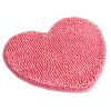 Household Outdoor/Indoor Doormats Antiskid Entrance Mat Bathroom Carpet Love Heart, Pink