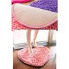 Household Outdoor/Indoor Doormats Antiskid Entrance Mat Bathroom Carpet Love Heart, Pink