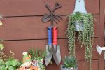 Country Style Fork & Shovel Garden Plant Hook/ 17.8x13.5x3CM