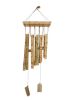 Leopard Print Bamboo Wind Chime Wooden Garden Wind Bell