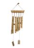 Leopard Print Bamboo Wind Chime Wooden Garden Wind Bell